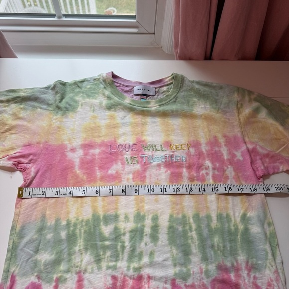 Mira Mikati Tie Dye Organic Cotton Embroidered Love Will Keep Us Together Small - Picture 6 of 6